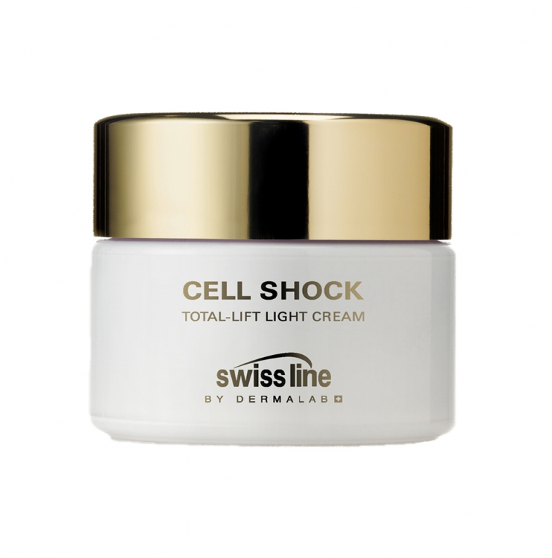 Kem dinh dưỡng chống lão hóa và nâng cơ hoàn hảo cho da dầu Swissline cell shock total lift light cream